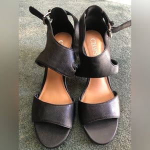 Chaps women size 8.5B 3” heel black new condition